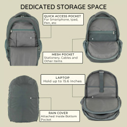 30L Water Resistant Laptop Backpack