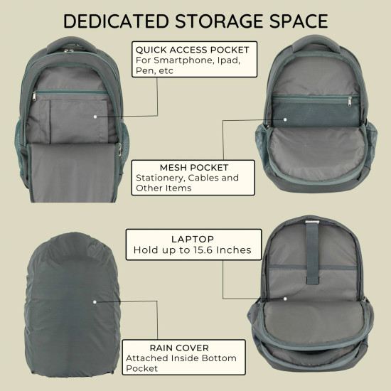 30L Water Resistant Laptop Backpack