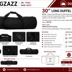 30" Long Duffel Bag