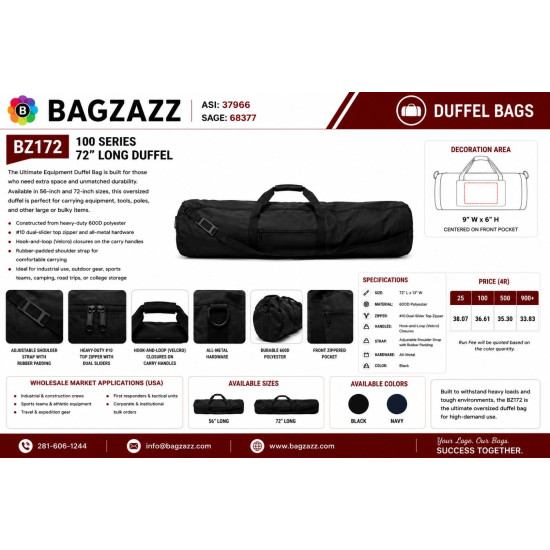 100 Series 72" Long Duffel