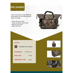 24 Pack Camouflage Cooler Bag