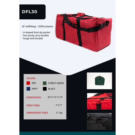 30" Large Duffel Bag